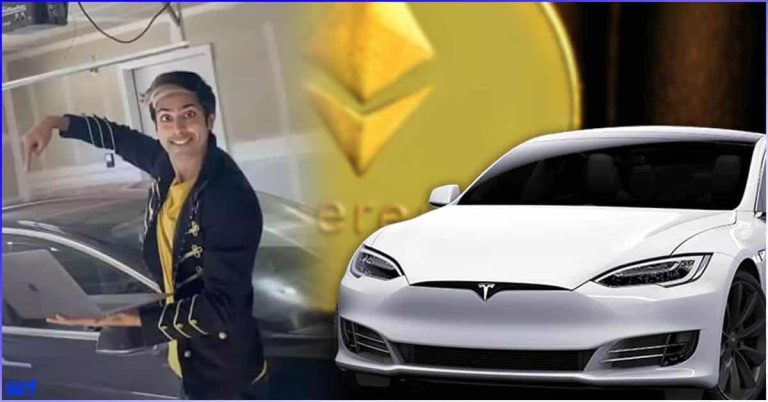 He earns $ 800 a month from his Tesla car and cryptocurrency business